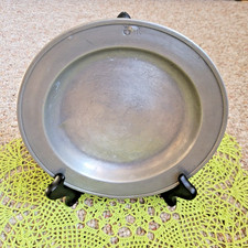 Antique Pewter Charger Plate/