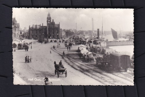 Real photo postcard town hall - real,