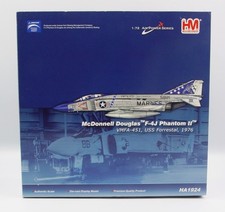HOBBYMASTER 1/72 HA1924 McDONNELL DOUGLAS F-4J PHANTOM, USS FORRESTAL 1976 MIB