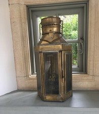 Antique brass Coach Lamps Pair