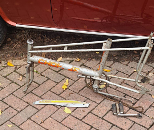 Raleigh chopper frame silver - raleigh,