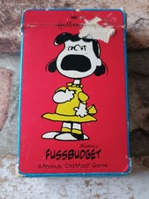 Vintage Peanuts Charlie Brown Snoopy 54 Card Game Old Maid Lucy Fussbudget Rare