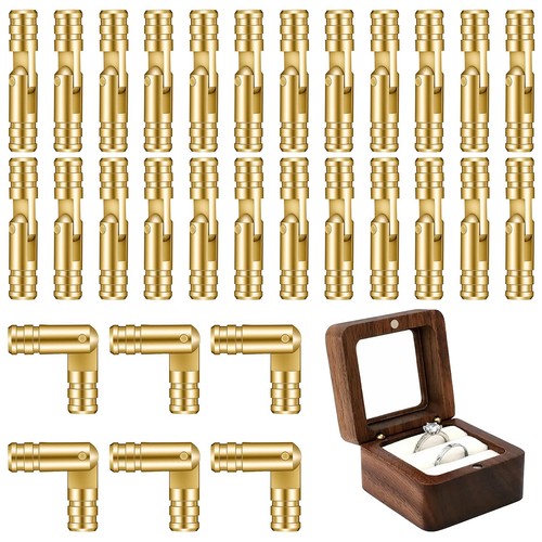 Pcs barrel hinges brass - 30,