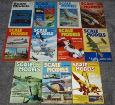 Scale Models Magazine: 11 issues from 1974 -1976 Diecast Kits Cars Planes Ships
