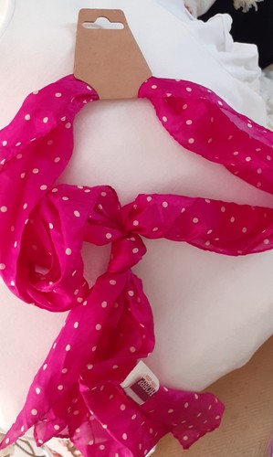 Cerise pure silk - cerise, scarf