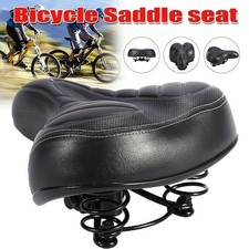 Black Bike Saddle with Steel
