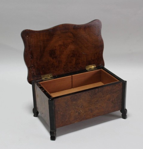 Antique musical jewelry box - jewelry,