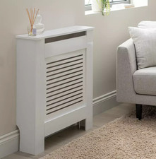 Austin Mini Radiator Cover White Stylish Wall-Mounted Radiator Cover - NEW