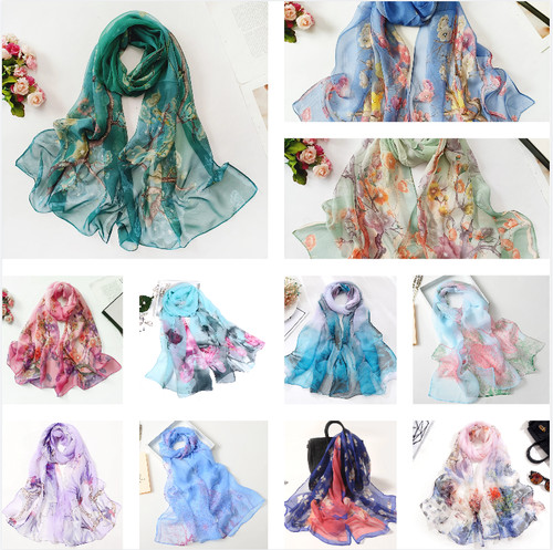 Women long scarves - long,