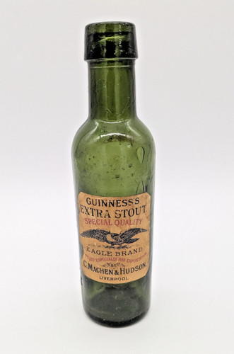 Antique green glass - glass, bottle