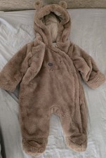 Brown Fleece  Lined Pramsuits