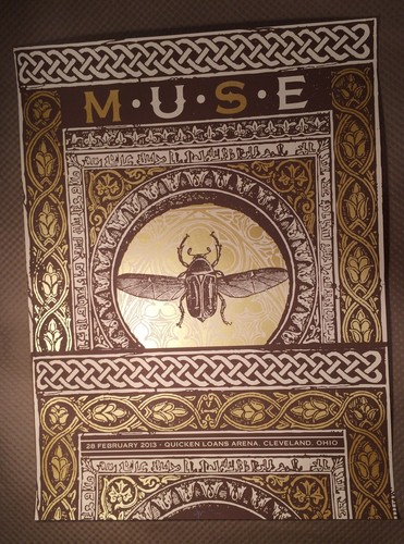 Muse 2013 concert poster - muse,