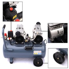 50L Litre Oil Free Air Compressor 230V 1800W 2.5HP 8Bar Silent Portable Garage