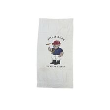 Vintage Polo Bear Ralph Lauren XL Towel Made In USA