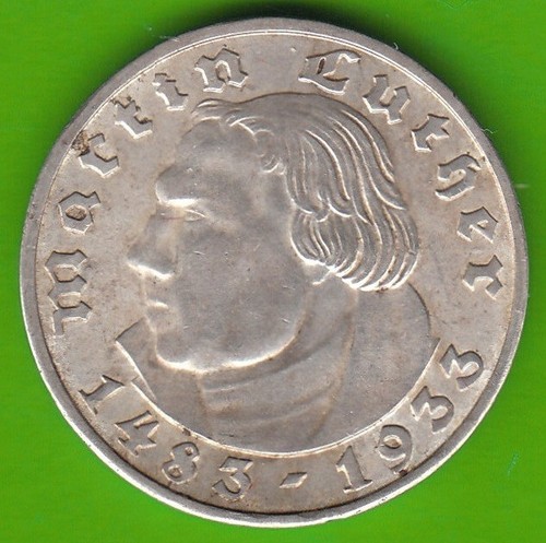 Silver coin reichsmark - coin, 2