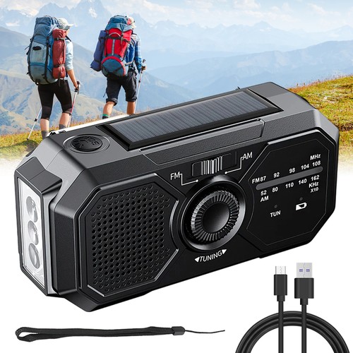 Emergency radio solar hand - solar,