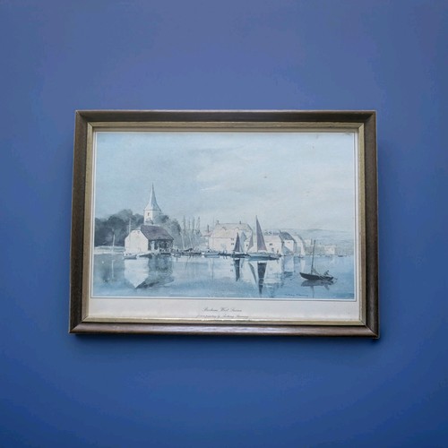 Vintage print bosham harbour - bosham,