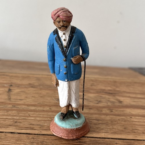 Vtg hand painted indian clay - hand,