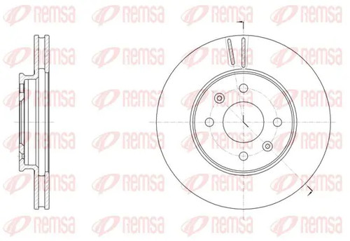 Brake disc front axle - brake,