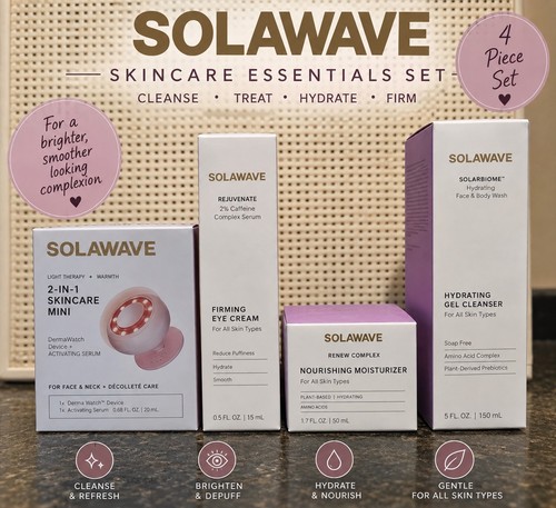Solawave piece skincare set - 4-piece,