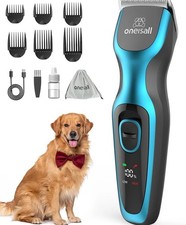 Oneisall Dog Grooming Clippers Professional Thick Hair Metal Blade Cordless 2