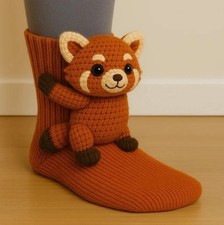 Cute Animals Fox Socks Knitted
