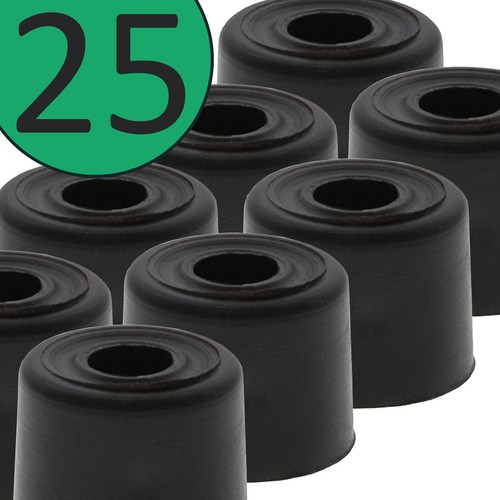 Black door stop buffers - 25,
