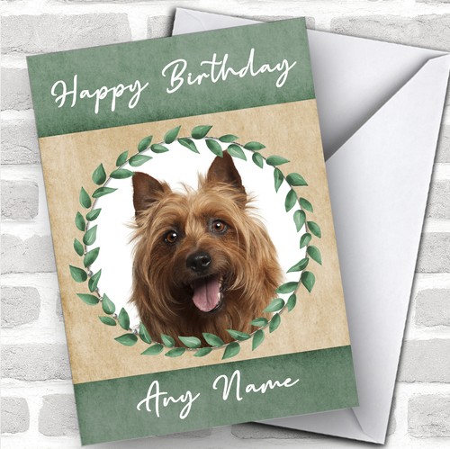 Australian terrier dog - australian, green