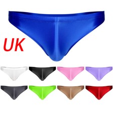UK Mens Glossy Low Rise Briefs