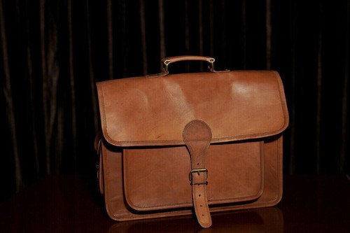 Handmade vintage briefcase - handmade,