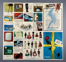 BOAC Speedbird Gift Shop Airline Shopping Brochure with Original Envelope