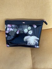 Ted Baker Makeup Bag Cosmetic Pouch with Zipped Closure