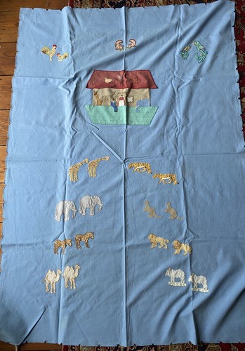 Vintage 1950s child bed sheet - 1950s,