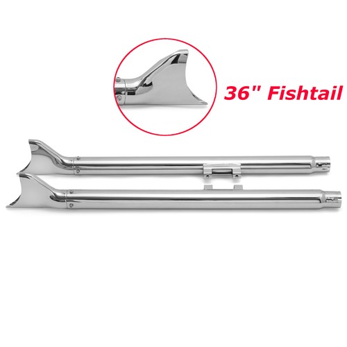 Slip fishtail mufflers - on,