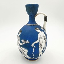 VICTORIAN ANCIENT GREEK DESIGN POTTERY WATER JUG 6¼ Inches c1870