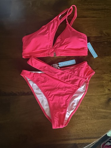 Popvil neon pink bikini - pink, bikini,