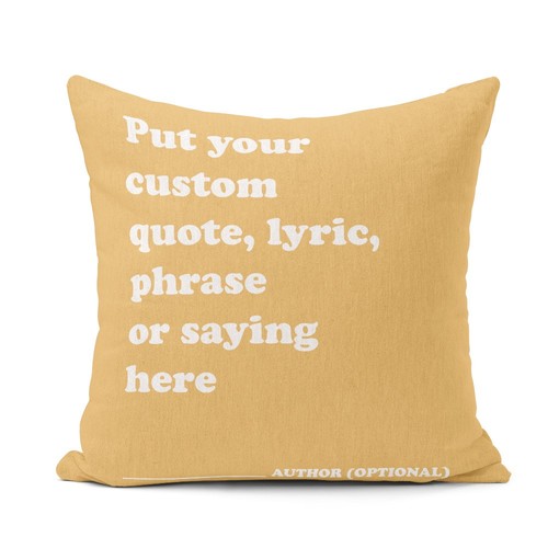 Personalised quote cushion - personalised,