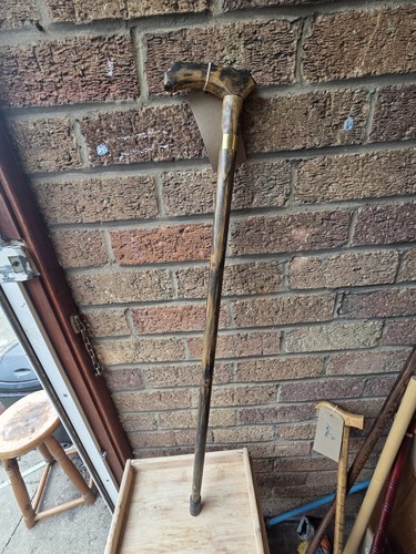 Restored rustic wooden walking