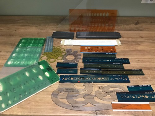 Technical drawing stencils - technical,