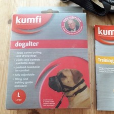 Kumfi Dogalter Head Halter Dog Training Aid Collar Training No Pulling No Bark