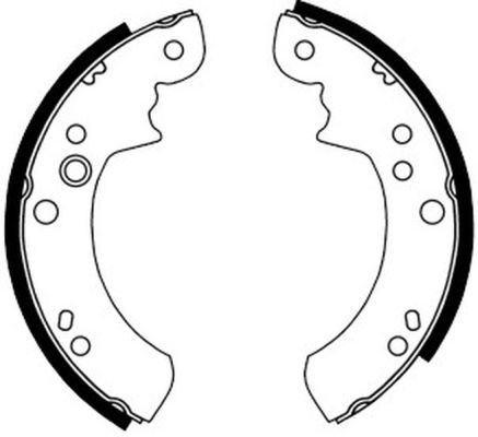 Brake shoe set for - brake,