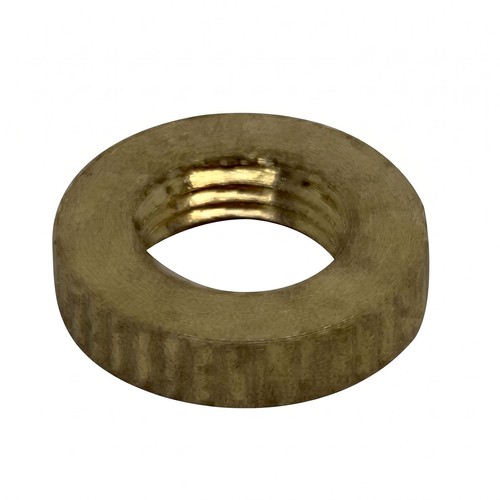 Gold open end fixing nut - gold, open-end