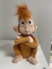 Disney Aladdin Chatterback Abu Interactive Talking Monkey 10" Plush WORKING!