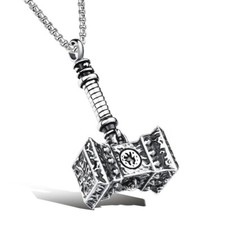 Thor Hammer Pendant Silver