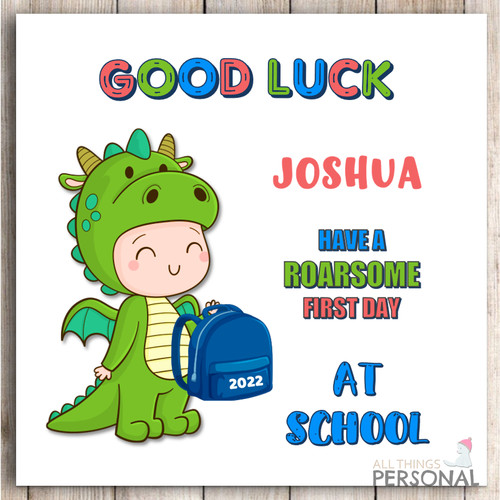 Dinosaur first day - first, at
