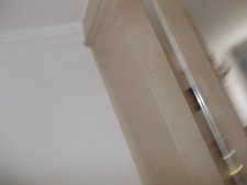 FULL LENGTH MARBLE FIREPLACE/MIRRORS