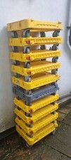 Heavy Duty Wheeled 600 x 400mm Tote Crate Dolly 250kg Warehouse Skate Dollies