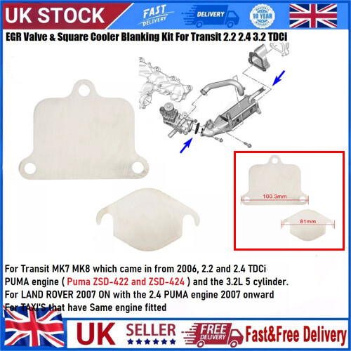 Egr valve square - egr, cooler