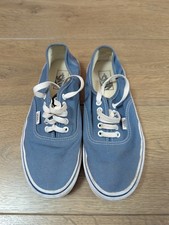Vans Blue Authentic Size UK 7 Low Cut Trainers Canvas Used