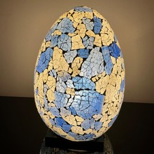 Mosaic Egg Table Lamp Blue